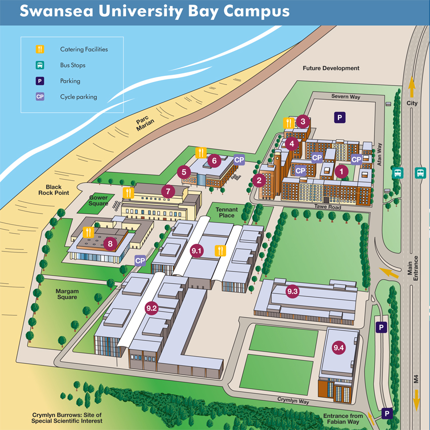 swansea university map